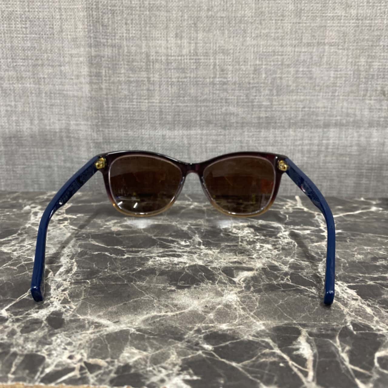 Ralph Lauren Women\'s Sunglasses in dark Blue and Brown. Ralph RA5138 - Cat Eye Shiny Tortoise Blue Frame Sunglasses  main image 4