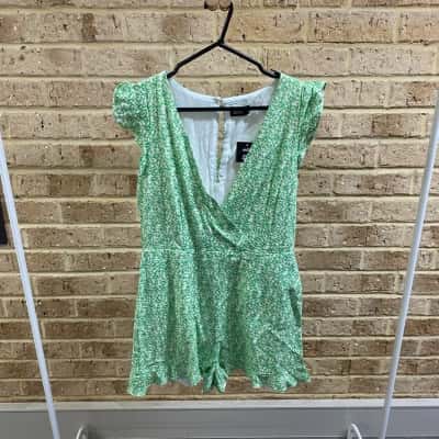 Dotti Womens green play-suit  Size 12 