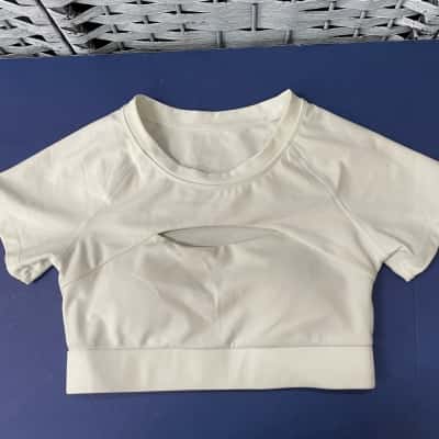 Elite Eleven Womens  Size S White Crop Top