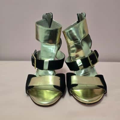 Wittner Womens Heels Black  / Gold 