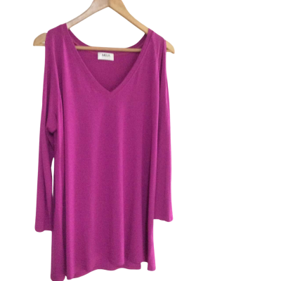 Mela Purdie Womens  Size 16 Long Sleeve Top Purple 