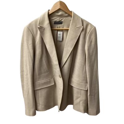 Jacqui-E Womens  Size 16 Blazer Beige E