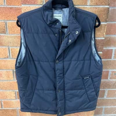 Driza-Bone Mens  Size S Navy Blue Puffer Vest 