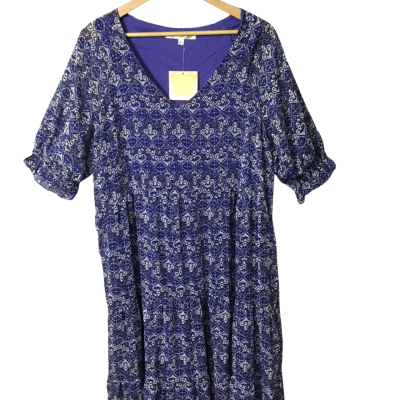 Women’s Size 18 Navy Blue Noni B Short Sleeve Midi Dress