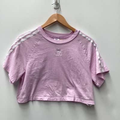 Adidas Womens  Size 14 Sports Top and shorts set-Pink  