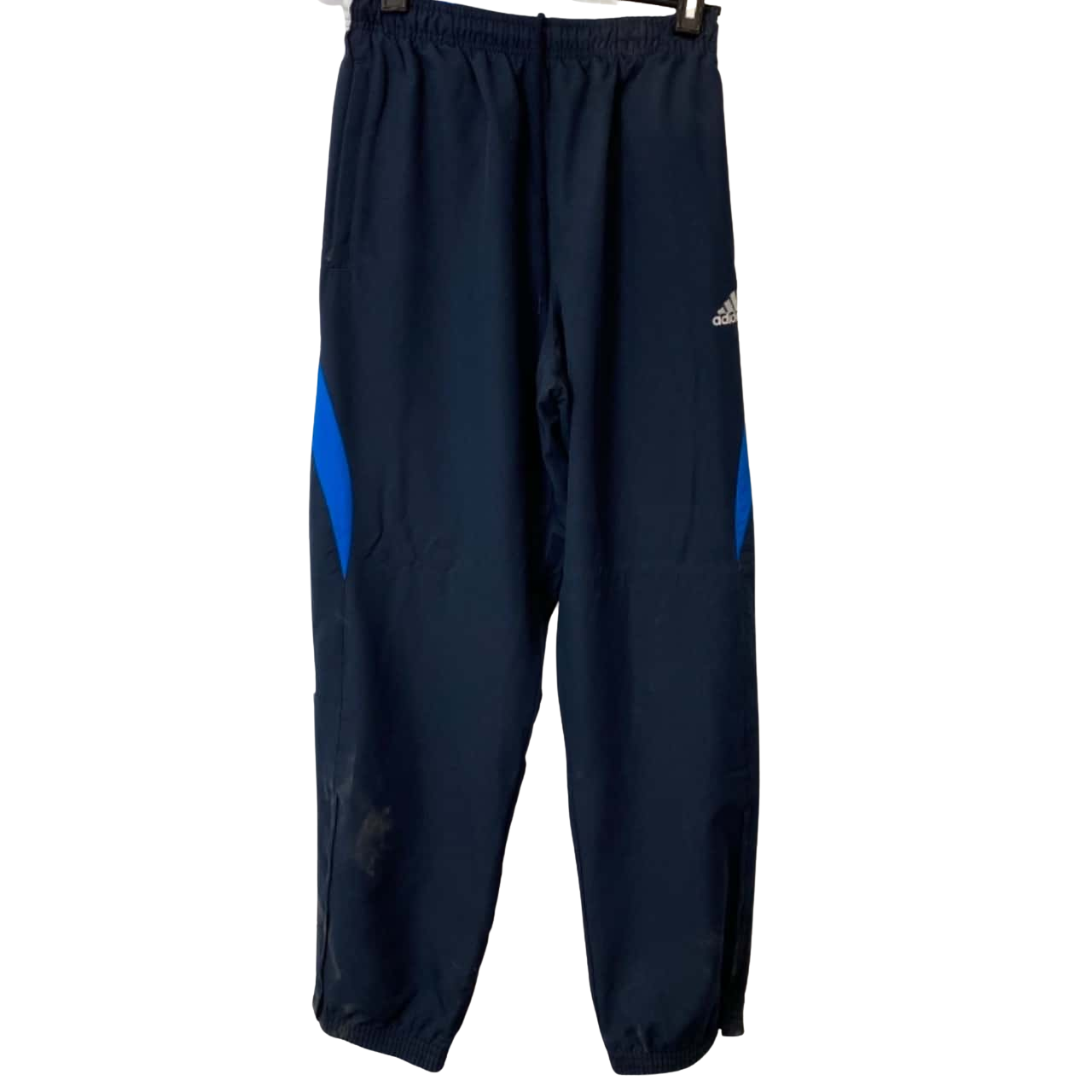 Adidas Mens Size L Track Pants Navy Blue
