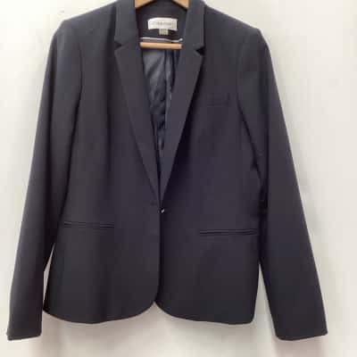 Size 12P/12CH/12TP.  Calvin Klein Womens Blazer Black  