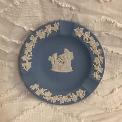 Wedge wood Blue Jasperware Ashtray