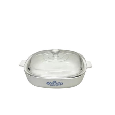 Vintage CorningWare Blue Cornflower Casserole Dish With Pyrex Glass Lid