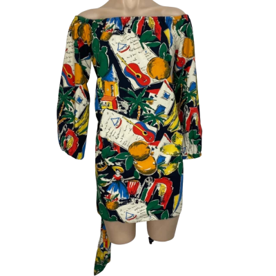 Scanlan Theodore Womens Size 8 retro Postcard Dress