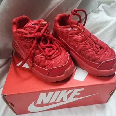 Nike Red Kids Air-Max Sneakers in Size US5C, UK4.5 EUR21 11cm 