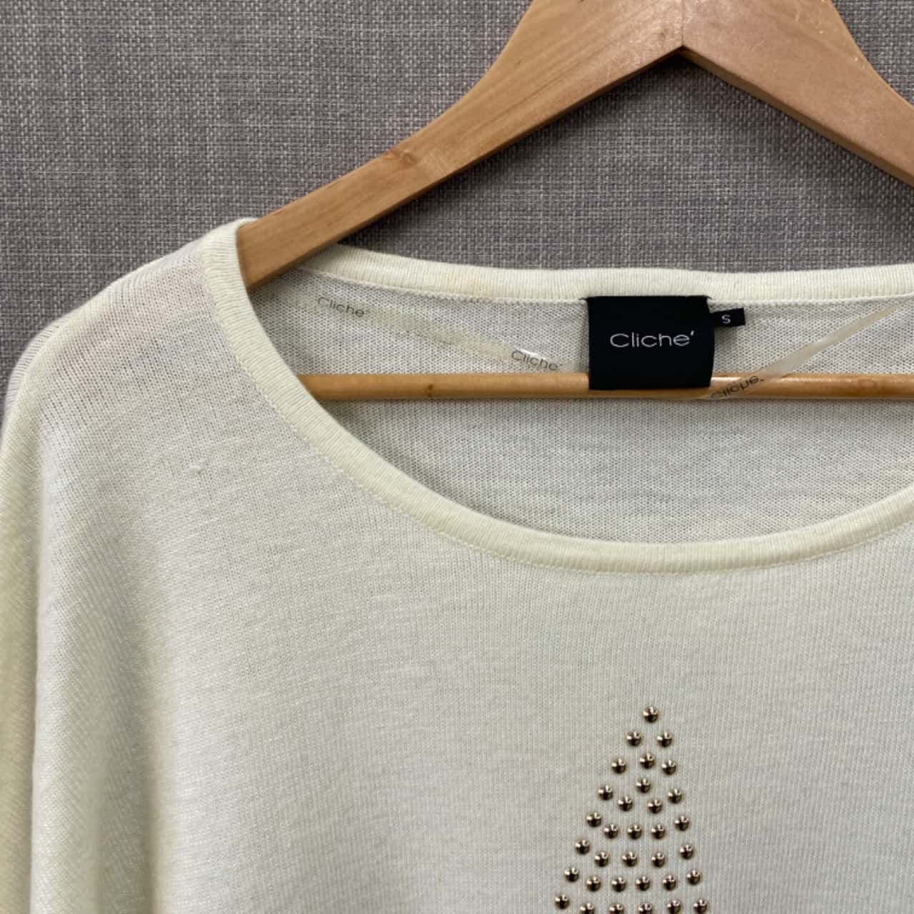 Cliche’ Womens Size S Cream Knit (s) - Used As New | Salvos Stores