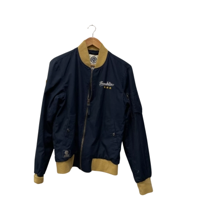 Franklin & Marshall Mens  Size M Bomber Navy Blue 