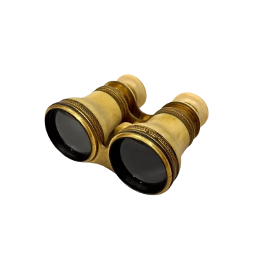 Victorian Salom & Co London & Edinburgh Brass Binoculars – 12 Glasses