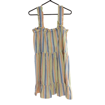 Foxwood Womens  Size 12 Sleeveless Dress  Blue / Green / Navy Blue / Orange / Peach / Striped / White 