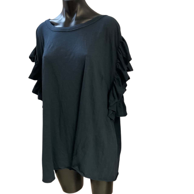 City Chic Womens  Size XXL Navy Blue Top
