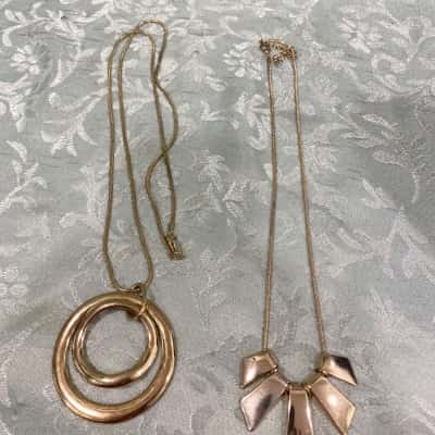  Womens Necklace Gold-tone Bundle