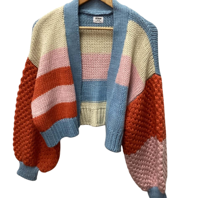 Cotton On Womens  Size M Cropped Cardigan Multicoloure 
