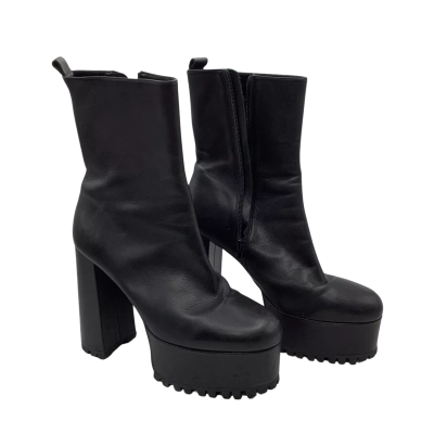 Tony Bianco Womens Size 9 Black Platform Boots (CAB)