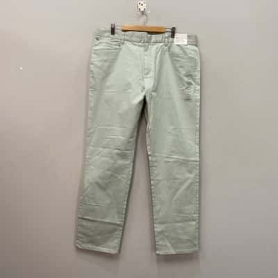 Calvin Klein Mens  Size 38 Slim fit Pants Sage Green 