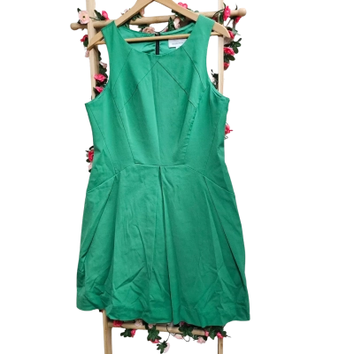 Womens Veronika Maine Green Sleeveless Dress Size 16
