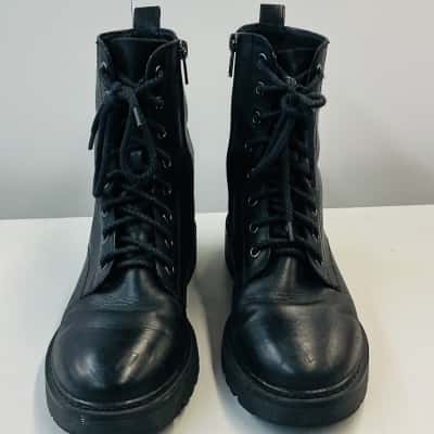 Jo Mercer Womens Darwin Flat Ankle Size 40 Boots Black  