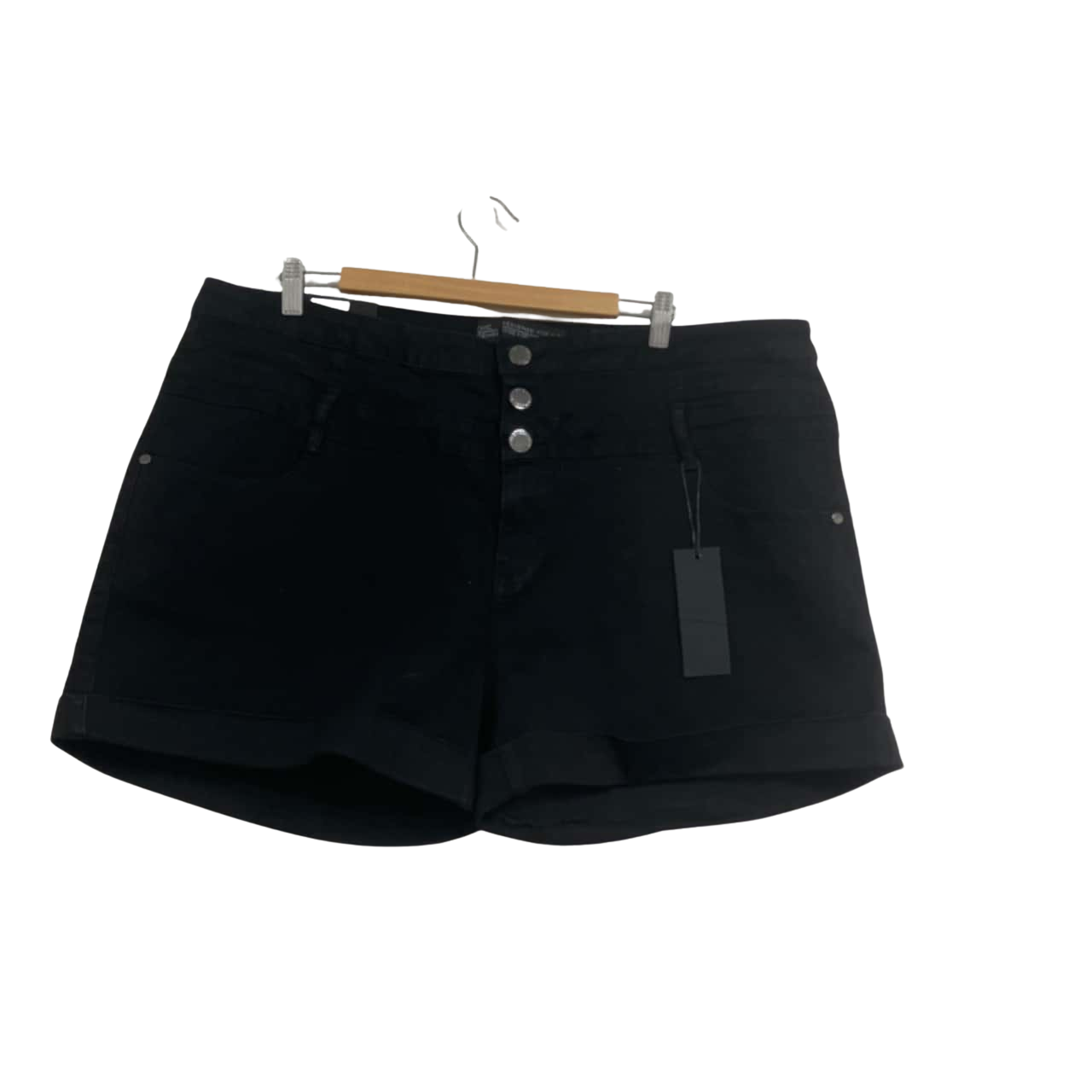 Chic Denim Womens Shorts Size 22 Black (BNWT 69.95)(s)