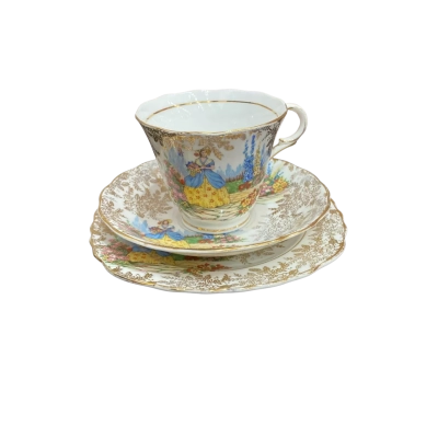 Colclough Crinoline Lady Tea Trio
