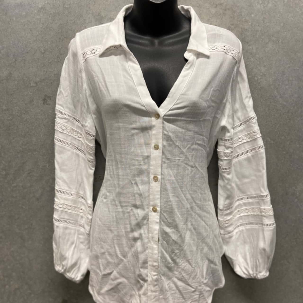 Just Jeans Women's Blouse Size 6 White