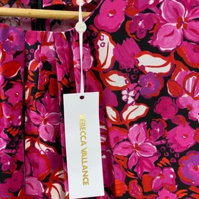 Rebecca Valance Womens  Size 16 Cocktail Dress Multicoloured / Pink  / Purple / Red / White 