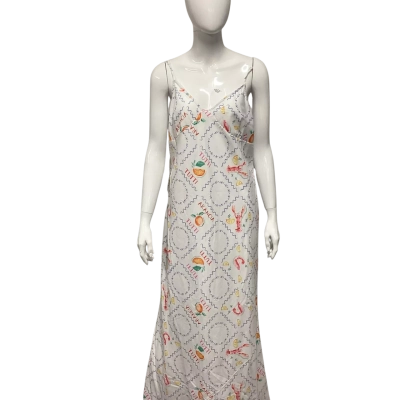 Billy j Womens  Size XL Sleeveless Dress  Multicoloured / Orange / White 