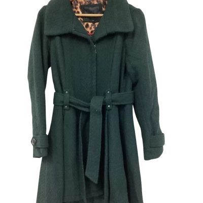 Steve Madden Womens  Size S Duffle Coat Green 