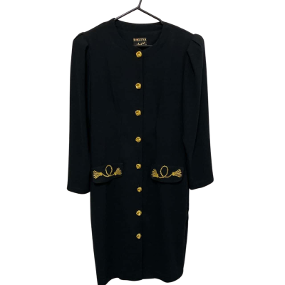  Women’s Black Button Up Dress Size 12