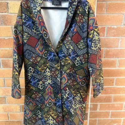  Women’s Pepe Runa  Size L Pattern Jacket 