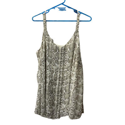 Autograph Womens  Size 18 Singlet Top Animal print / Beige / Grey 