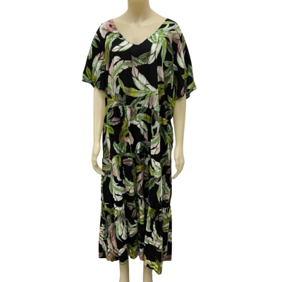 Autograph Womens  Size 22 Tiered  Maxi Dress Floral 