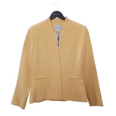 Perri Cutten Women's Size 8 Yellow Blazer  