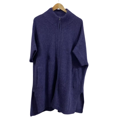 ELK Womens  Size One Size Knit Parla Poncho Deep Sea