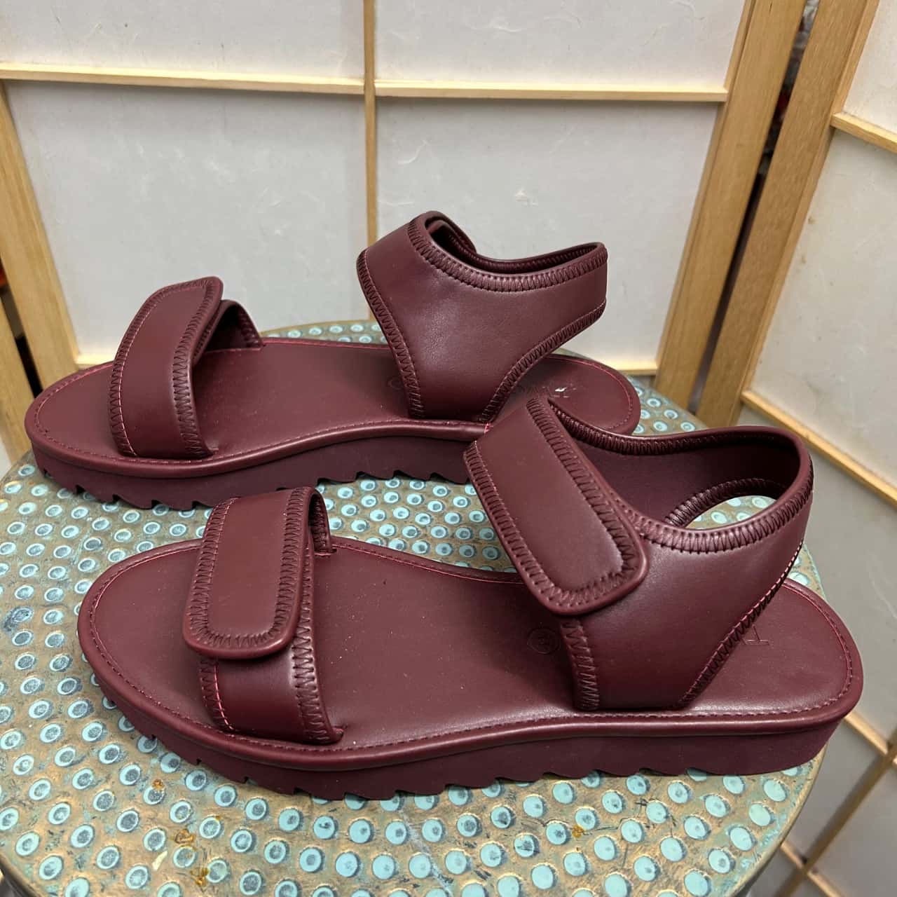TWOOBS Women's Size 41 The OG Platform Sandals Maroon (s) - New Without ...