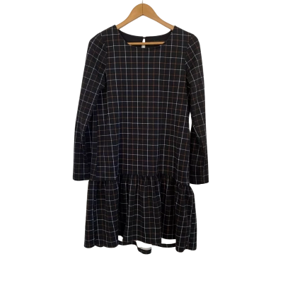 Vero Moda Womens  Size S Casual Dress / Long Sleeve Dress Black  / Burnt Orange / White 