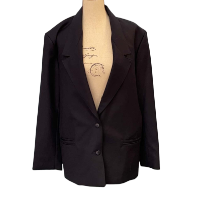 Aywon Womens Size 18 Suit Jacket Navy Blue
