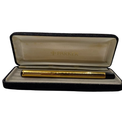 Vintage Parker gold plated Rialto 888 rollerball ballpoint pen