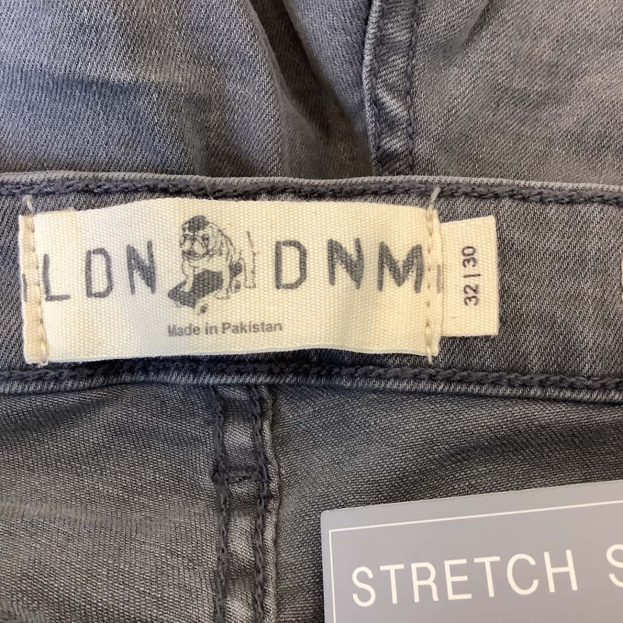 LDN Mens Size W32 L30 Low Rise Skinny 