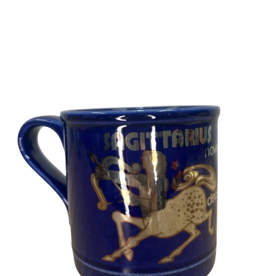 Staffordshire England Vintage Ceramic Astrology Mug Sagittarius 