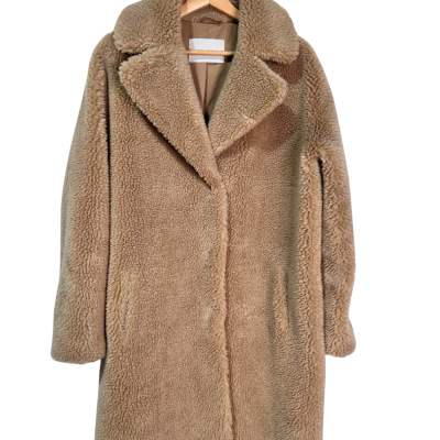 Friends With Frank Womens  Size L Beige Sherling teddy coat