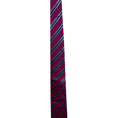Van Heusen Mens Pink Stripe Silk Tie BNWT $54.95