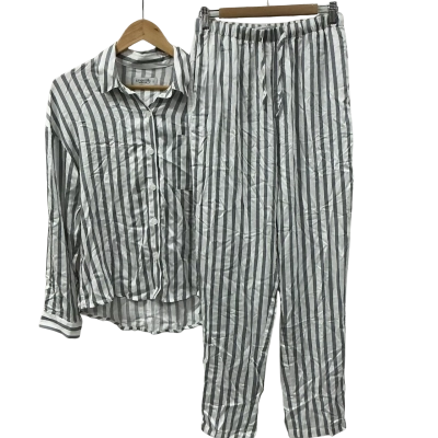 Gingerlilly grey and white viscose pyjama set size s