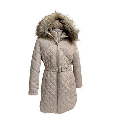 Forever New Womens  Size 16 Quilted Winter Coat Beige 