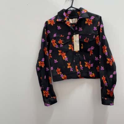 Bec & Bridge Womens  Size 8 Denim Jacket Multicoloured 