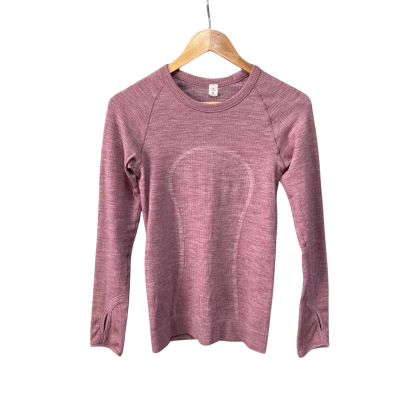 Lululemon Womens  Size 4 Long Sleeve Top Pink  